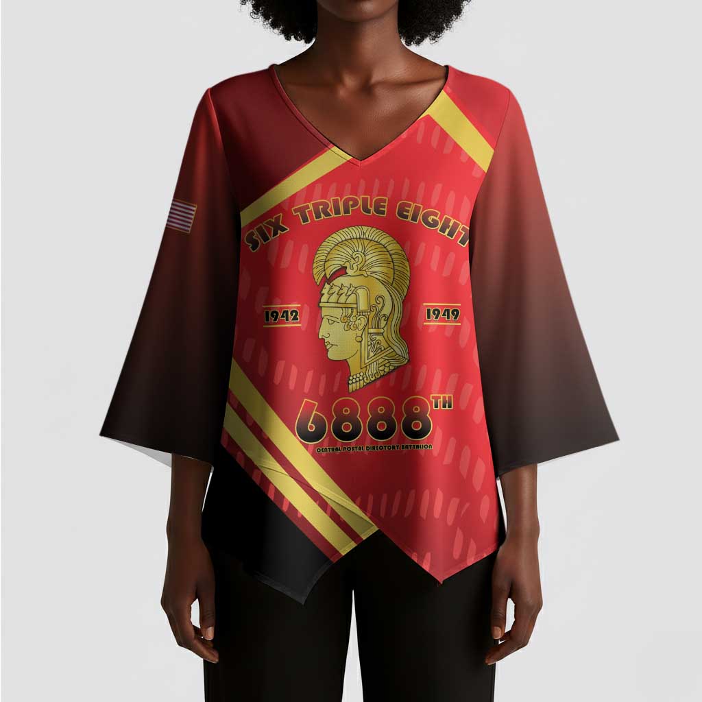Six Triple Eight Legacy Kimono Sleeve Blouse 6888th Battalion 1942-1949