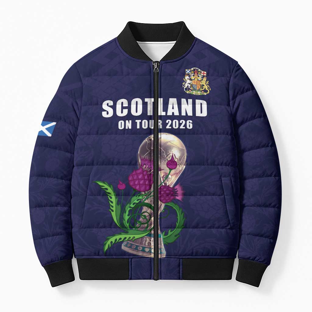 Custom Football Scotland Bomber Puffer Jacket On Tour 2026