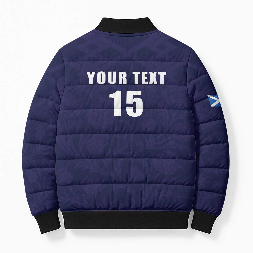 Custom Football Scotland Bomber Puffer Jacket On Tour 2026
