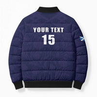 Custom Football Scotland Bomber Puffer Jacket On Tour 2026