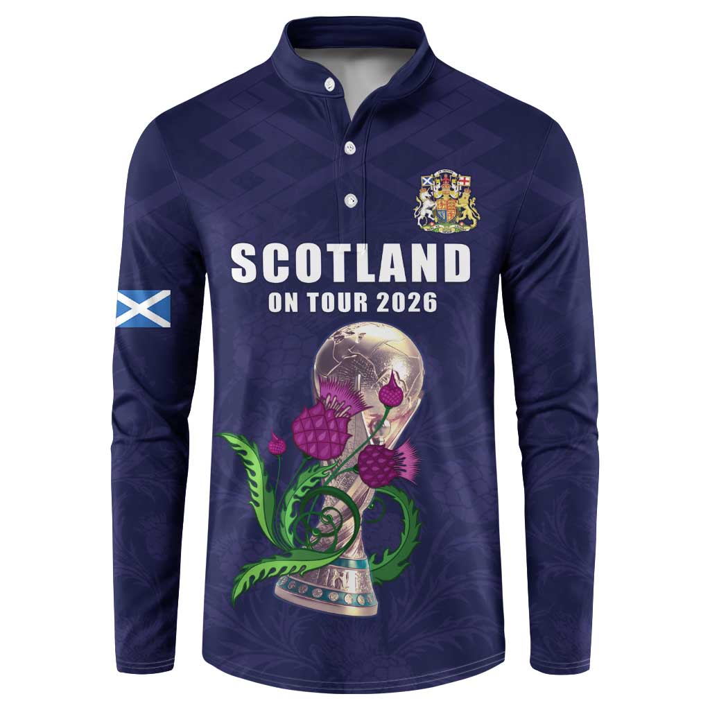 Custom Football Scotland Button Sweatshirt On Tour 2026