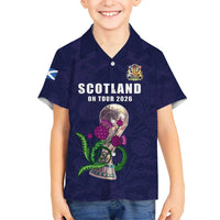 Custom Football Scotland Kid Hawaiian Shirt On Tour 2026