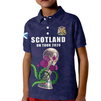 Custom Football Scotland Kid Polo Shirt On Tour 2026