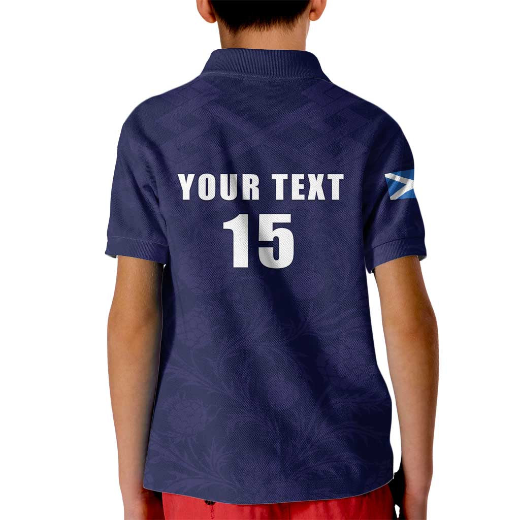 Custom Football Scotland Kid Polo Shirt On Tour 2026