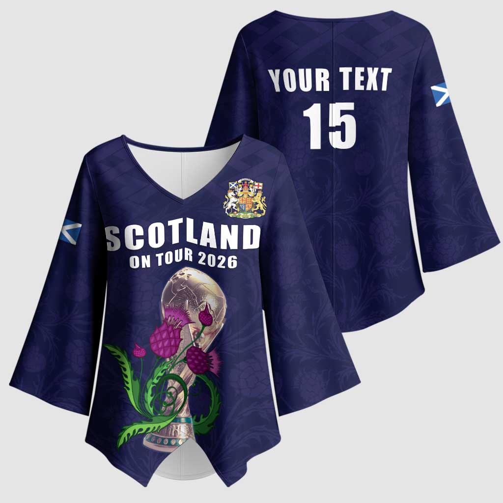 Custom Football Scotland Kimono Sleeve Blouse On Tour 2026