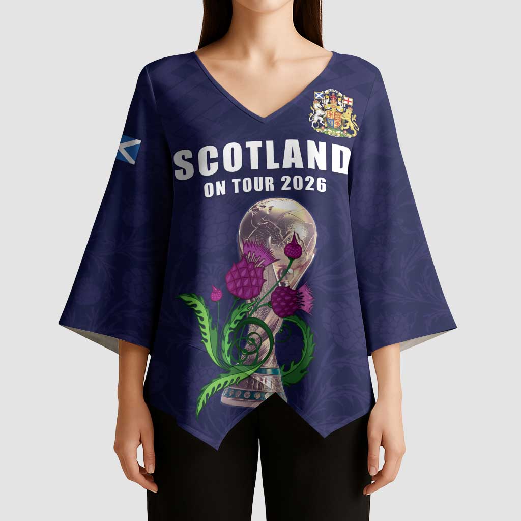 Custom Football Scotland Kimono Sleeve Blouse On Tour 2026