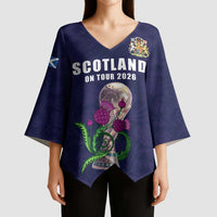 Custom Football Scotland Kimono Sleeve Blouse On Tour 2026