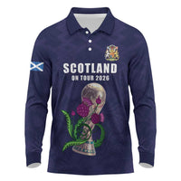Custom Football Scotland Long Sleeve Polo Shirt On Tour 2026