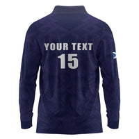 Custom Football Scotland Long Sleeve Polo Shirt On Tour 2026