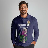 Custom Football Scotland Long Sleeve Polo Shirt On Tour 2026