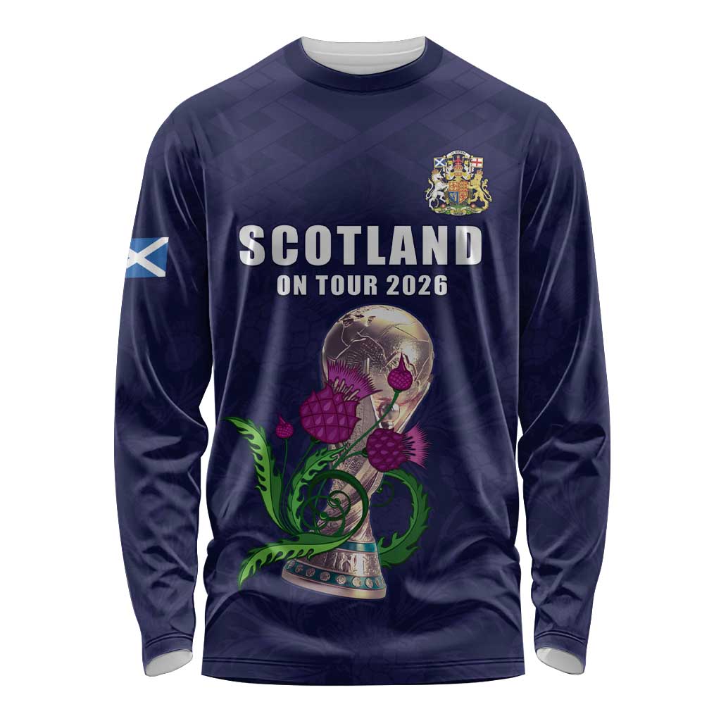 Custom Football Scotland Long Sleeve Shirt On Tour 2026