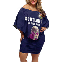 Custom Football Scotland Off Shoulder Short Dress On Tour 2026