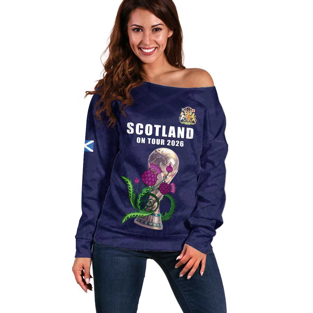 Custom Football Scotland Off Shoulder Sweater On Tour 2026