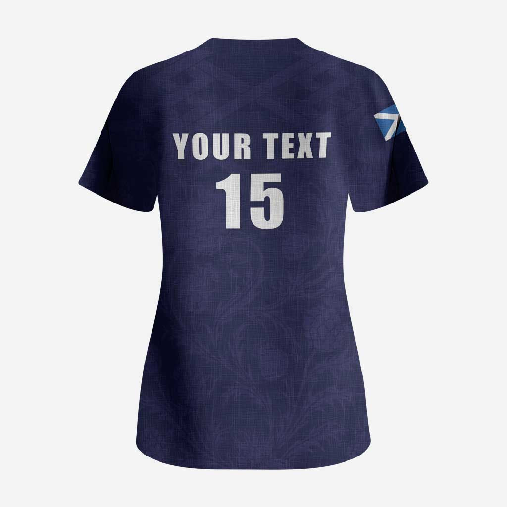 Custom Football Scotland Scrub Top On Tour 2026