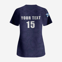 Custom Football Scotland Scrub Top On Tour 2026