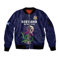 Custom Football Scotland Sleeve Zip Bomber Jacket On Tour 2026