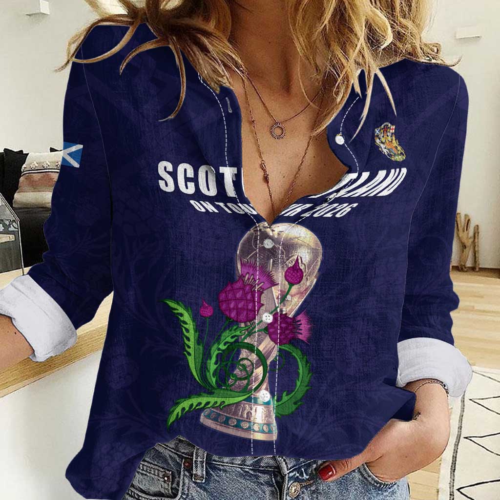 Custom Football Scotland Women Casual Shirt On Tour 2026