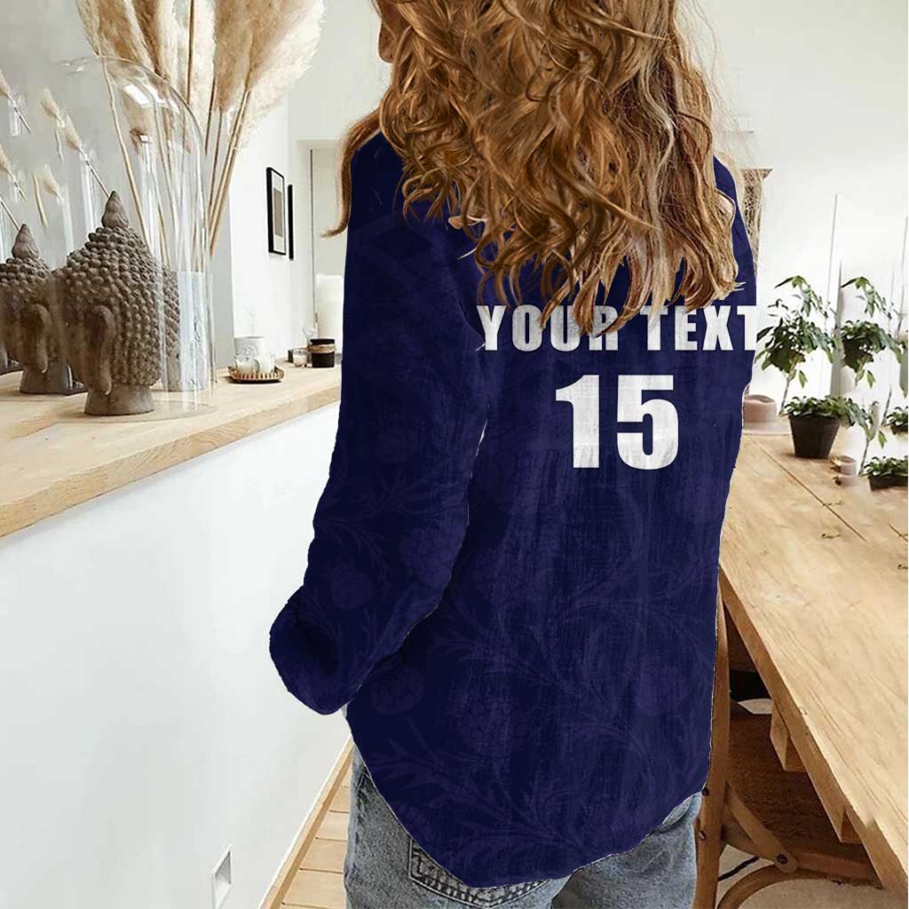 Custom Football Scotland Women Casual Shirt On Tour 2026