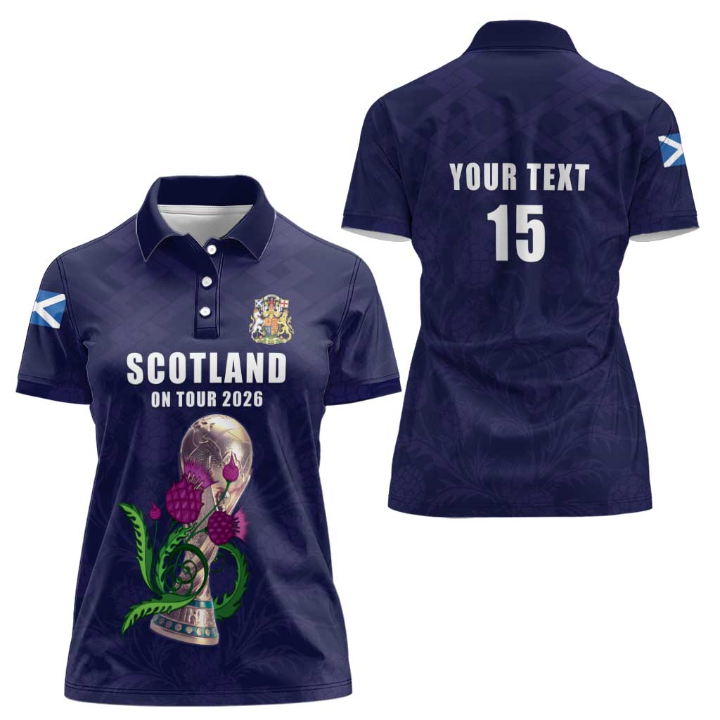Custom Football Scotland Women Polo Shirt On Tour 2026