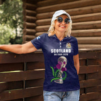 Custom Football Scotland Women Polo Shirt On Tour 2026