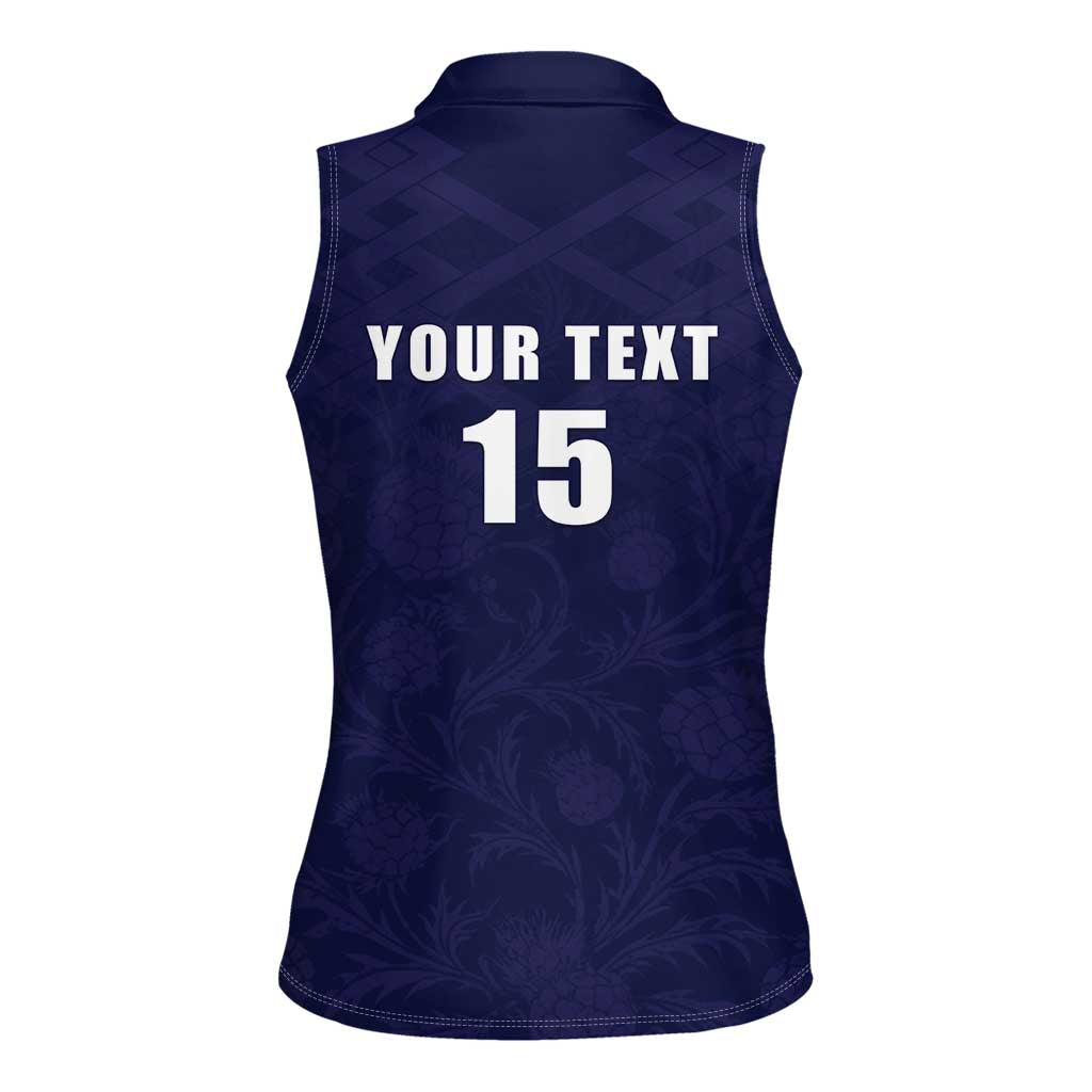 Custom Football Scotland Women Sleeveless Polo Shirt On Tour 2026
