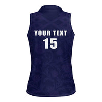 Custom Football Scotland Women Sleeveless Polo Shirt On Tour 2026