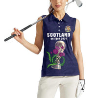 Custom Football Scotland Women Sleeveless Polo Shirt On Tour 2026