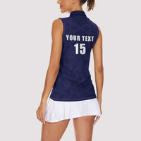 Custom Football Scotland Women Sleeveless Polo Shirt On Tour 2026
