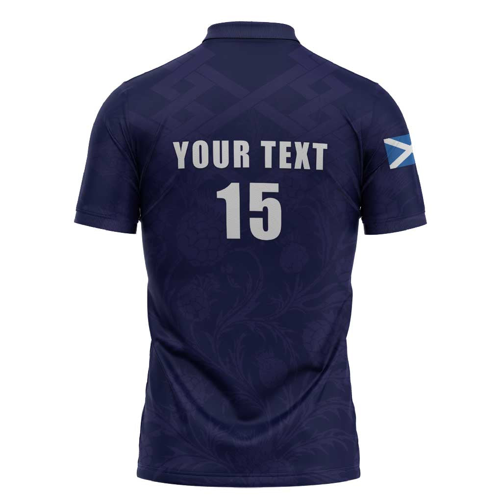 Custom Football Scotland Zipper Polo Shirt On Tour 2026