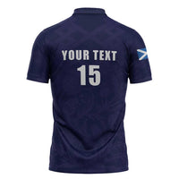 Custom Football Scotland Zipper Polo Shirt On Tour 2026