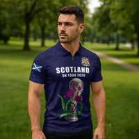 Custom Football Scotland Zipper Polo Shirt On Tour 2026