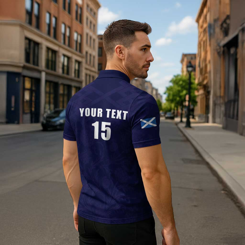 Custom Football Scotland Zipper Polo Shirt On Tour 2026
