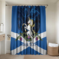 Personalised Unicorn Scotland Bathroom Set Scottish Saltire With Thistle