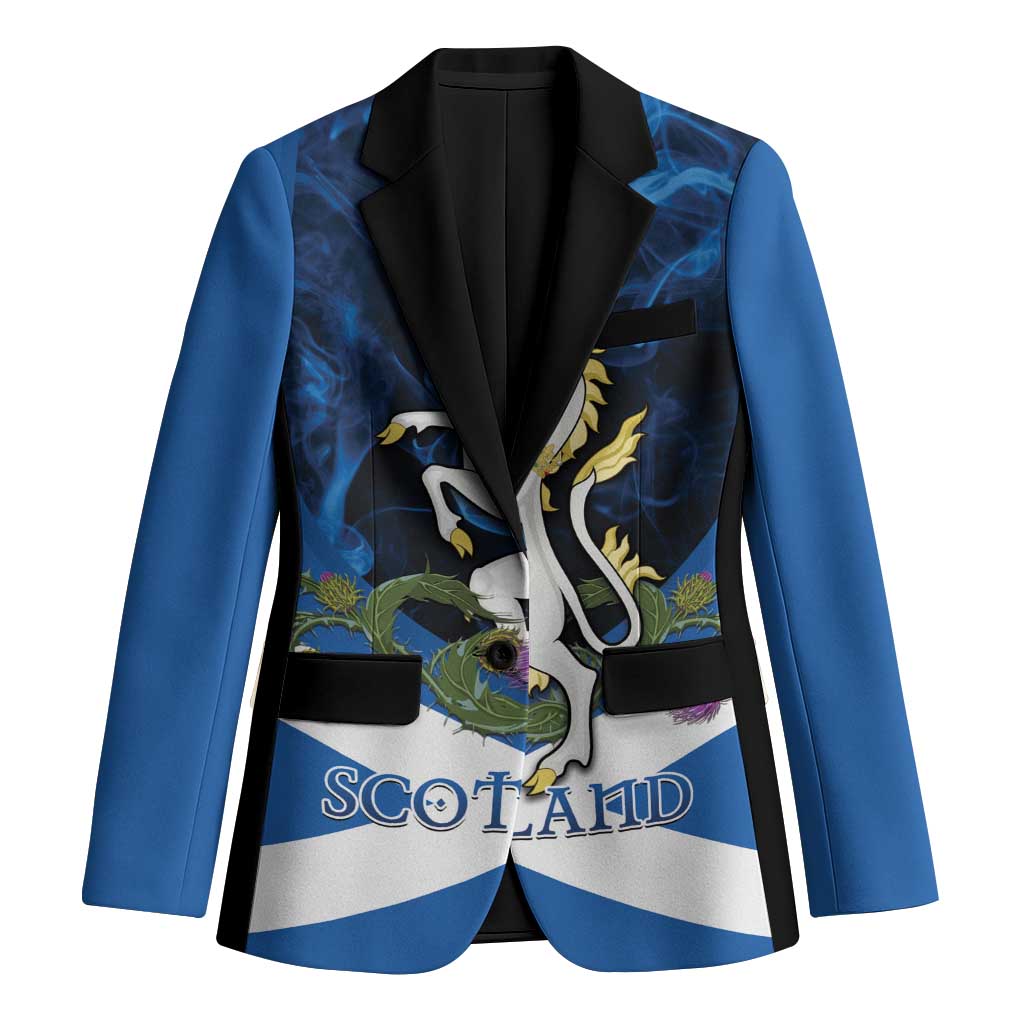 Personalised Unicorn Scotland Blazer Scottish Saltire With Thistle