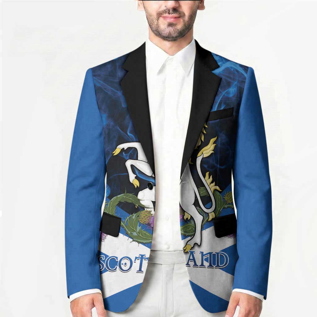 Personalised Unicorn Scotland Blazer Scottish Saltire With Thistle