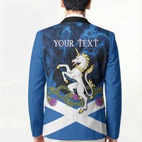 Personalised Unicorn Scotland Blazer Scottish Saltire With Thistle