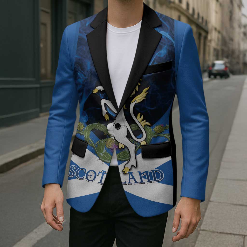 Personalised Unicorn Scotland Blazer Scottish Saltire With Thistle