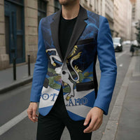 Personalised Unicorn Scotland Blazer Scottish Saltire With Thistle