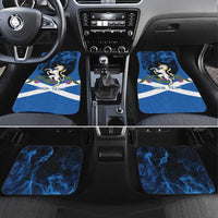Personalised Unicorn Scotland Car Mats Scottish Saltire With Thistle