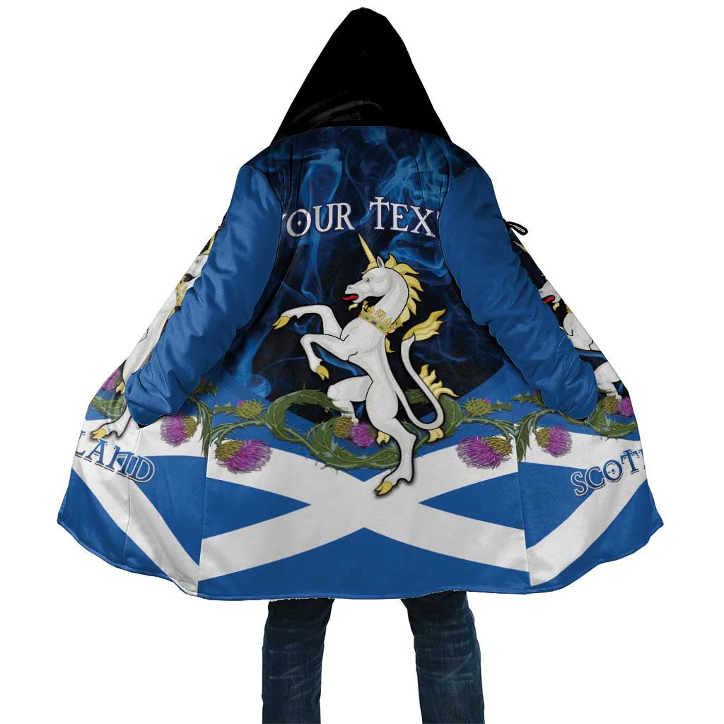 Personalised Unicorn Scotland Cloak Scottish Saltire With Thistle