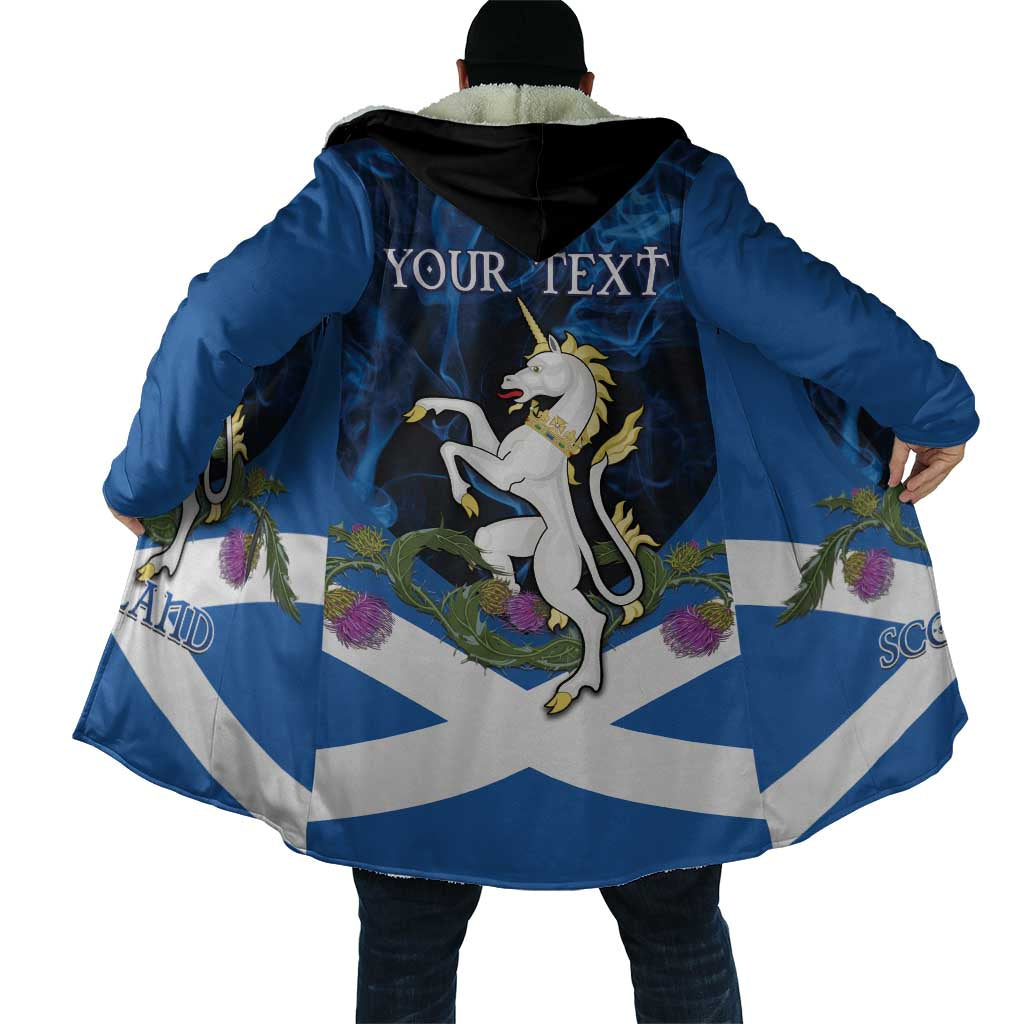 Personalised Unicorn Scotland Cloak Scottish Saltire With Thistle