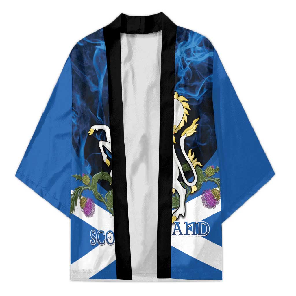 Personalised Unicorn Scotland Kimono Scottish Saltire With Thistle