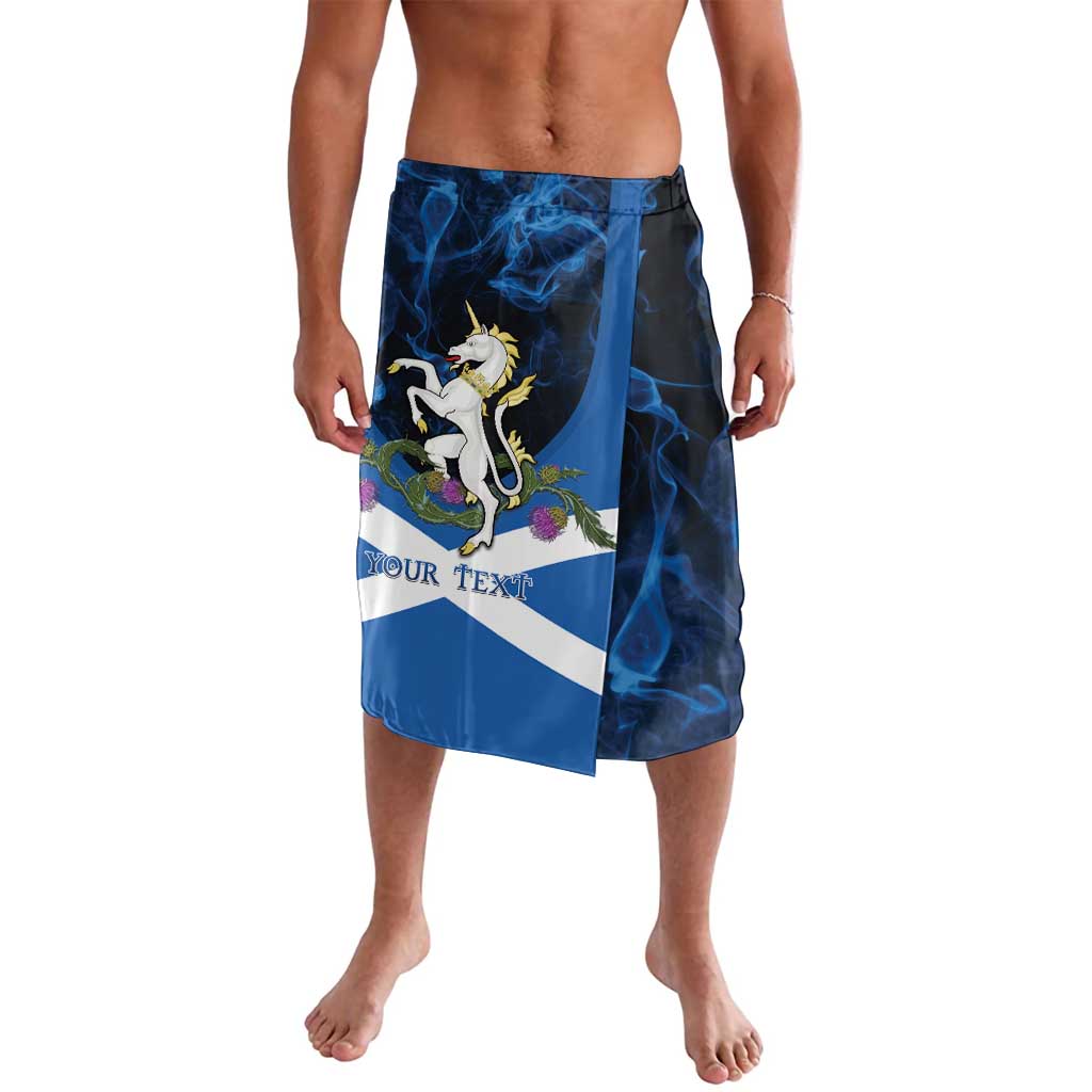 Personalised Unicorn Scotland Lavalava Scottish Saltire With Thistle