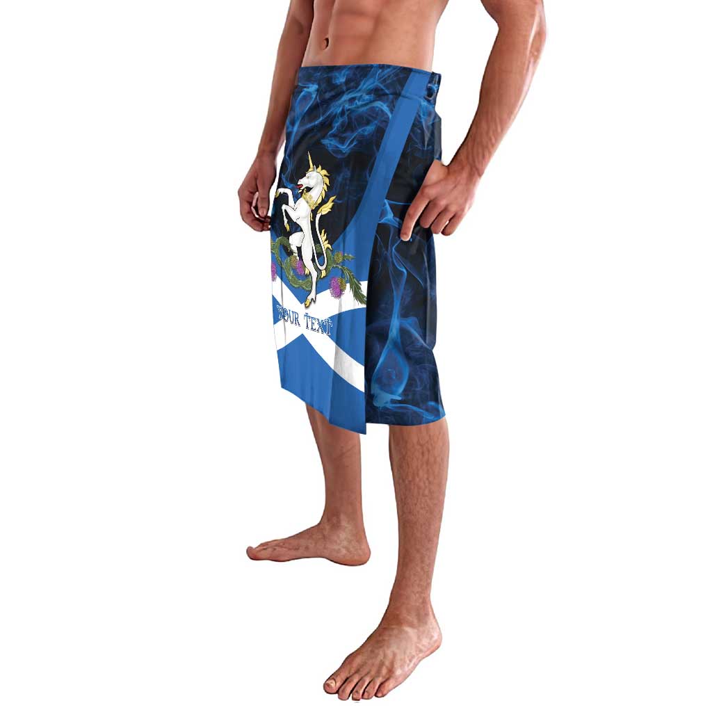Personalised Unicorn Scotland Lavalava Scottish Saltire With Thistle