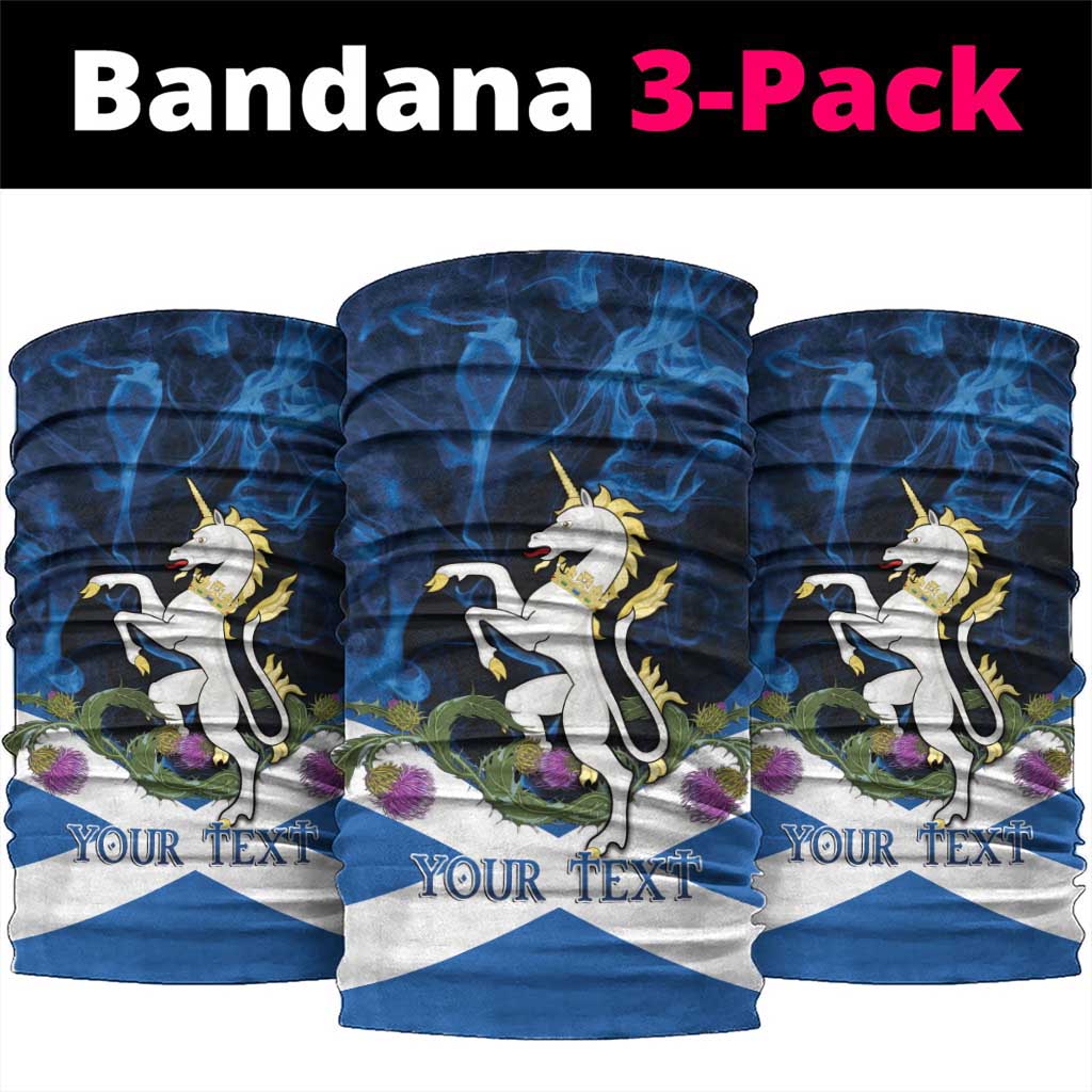 Personalised Unicorn Scotland Neck Gaiter Scottish Saltire With Thistle