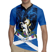 Personalised Unicorn Scotland Rugby Jersey Scottish Saltire With Thistle