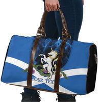 Personalised Unicorn Scotland Travel Bag Scottish Saltire With Thistle