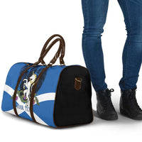 Personalised Unicorn Scotland Travel Bag Scottish Saltire With Thistle