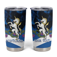 Personalised Unicorn Scotland Tumbler Cup Scottish Saltire With Thistle