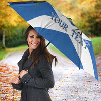 Personalised Unicorn Scotland Umbrella Scottish Saltire With Thistle
